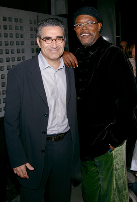 Samuel L. Jackson and Eugene Levy at event of Tikras vyras (2005)