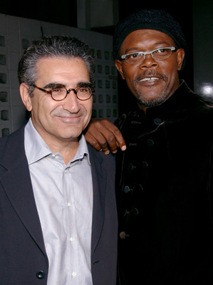 Samuel L. Jackson and Eugene Levy at event of Tikras vyras (2005)
