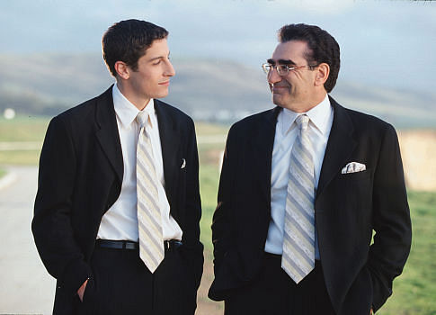 Still of Jason Biggs and Eugene Levy in American Wedding (2003)