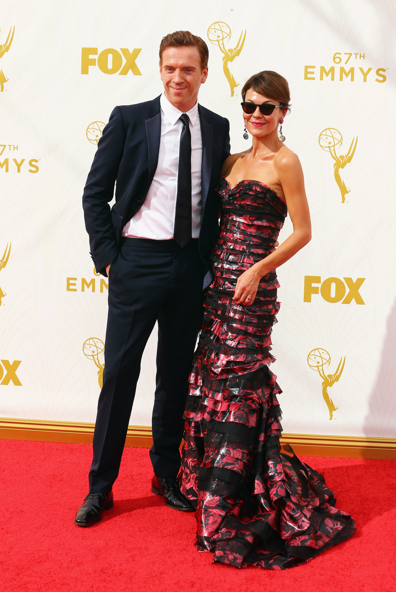 Damian Lewis and Helen McCrory at event of The 67th Primetime Emmy Awards (2015)