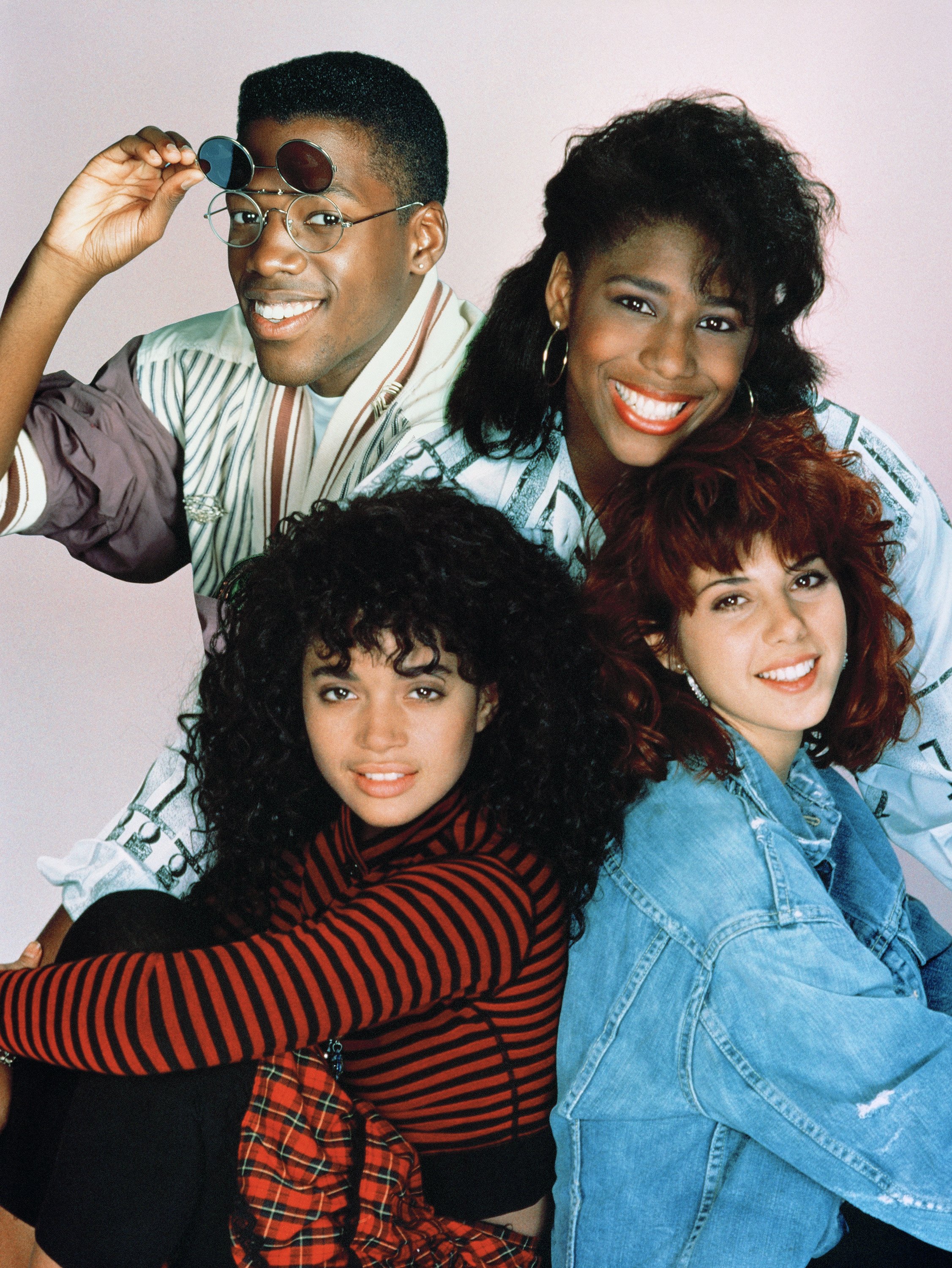 Still of Marisa Tomei, Lisa Bonet, Kadeem Hardison and Dawnn Lewis in A Different World (1987)