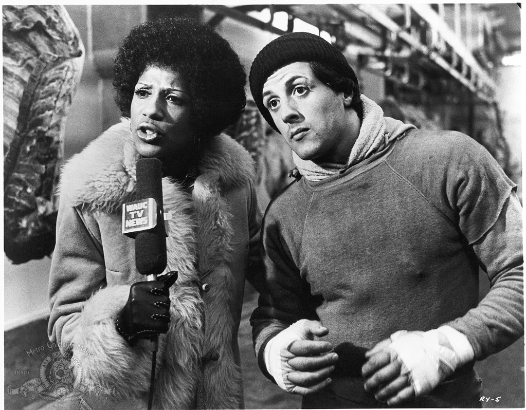 Still of Sylvester Stallone and Diana Lewis in Rocky (1976)