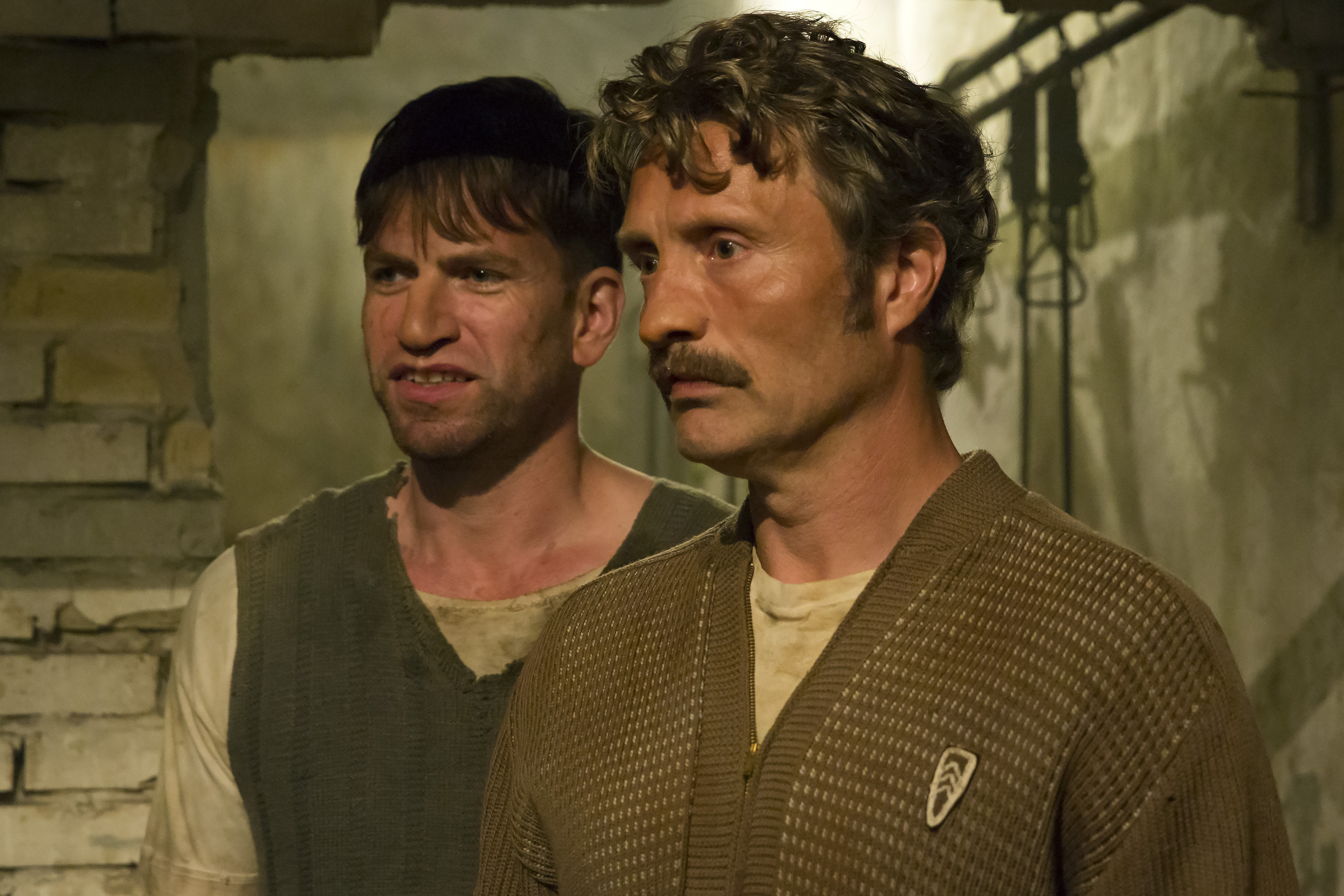 Mads Mikkelsen and Nicolaj Lie Kaas in 