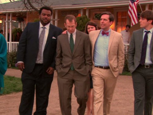 Still of Paul Lieberstein, Craig Robinson and Ed Helms in The Office (2005)