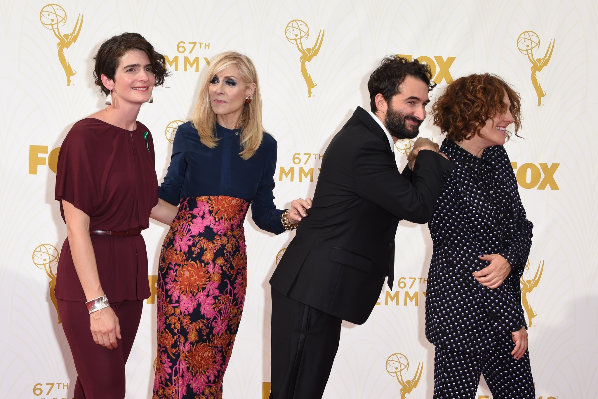 Gaby Hoffmann, Jay Duplass, Judith Light and Jill Soloway at event of The 67th Primetime Emmy Awards (2015)
