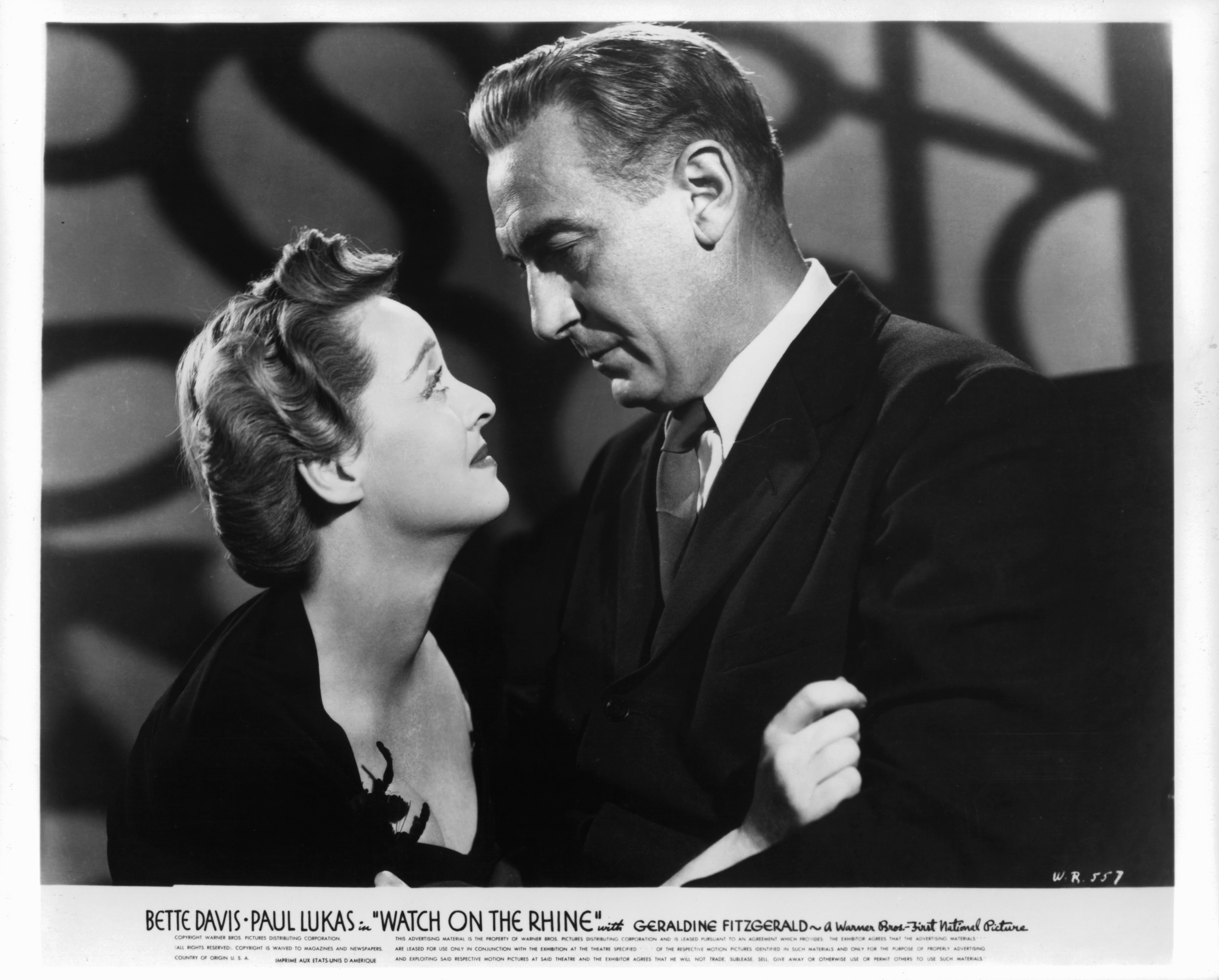 Still of Bette Davis and Paul Lukas in Watch on the Rhine (1943)