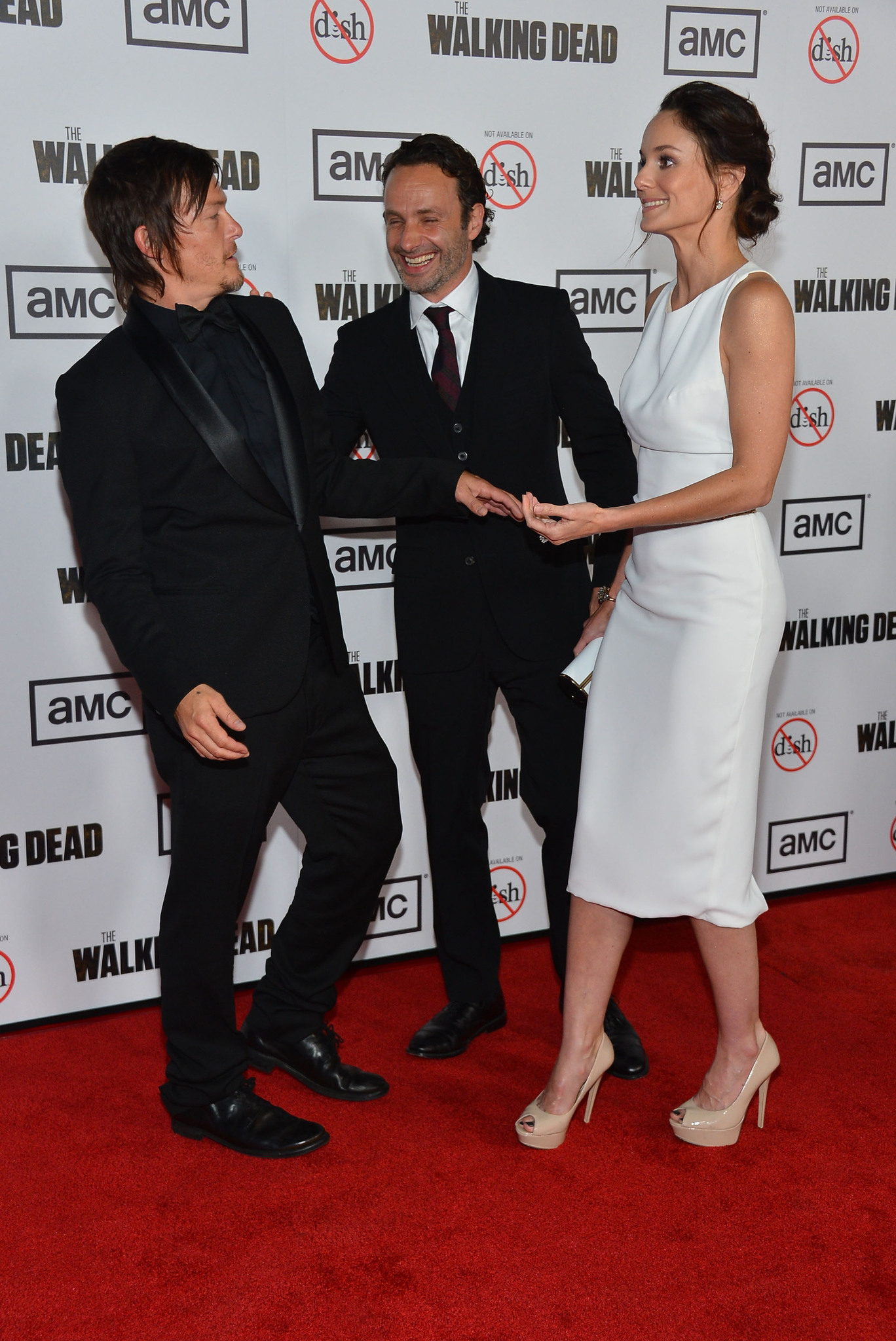 Norman Reedus, Andrew Lincoln and Sarah Wayne Callies at event of Vaiksciojantys negyveliai (2010)