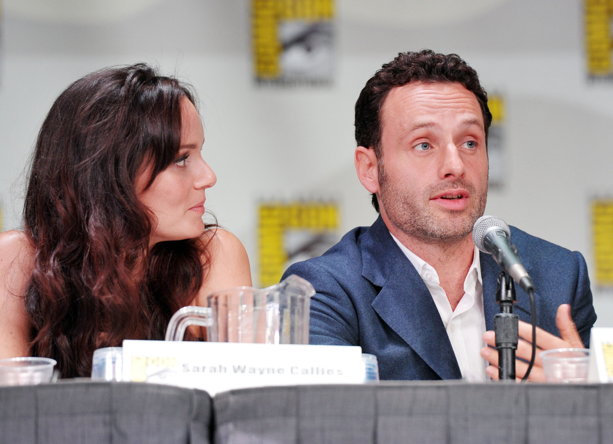 Andrew Lincoln and Sarah Wayne Callies