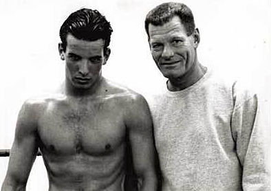 Rick Lindland and Greg Goossen at the Tengoose Boxing Gym - Van Nuys, California