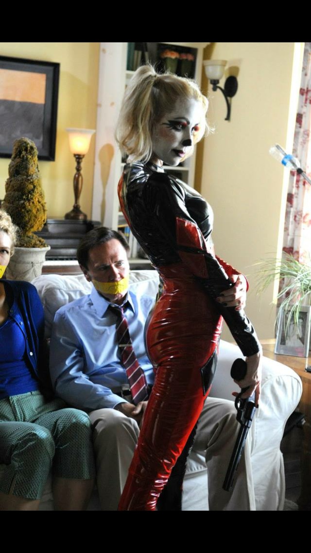 Madeleine Wade as Harley Quinn in the film 