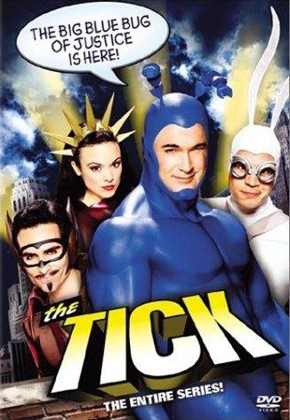 The Tick: Nestor Carbonell and David Burke---Makeup by Felicia