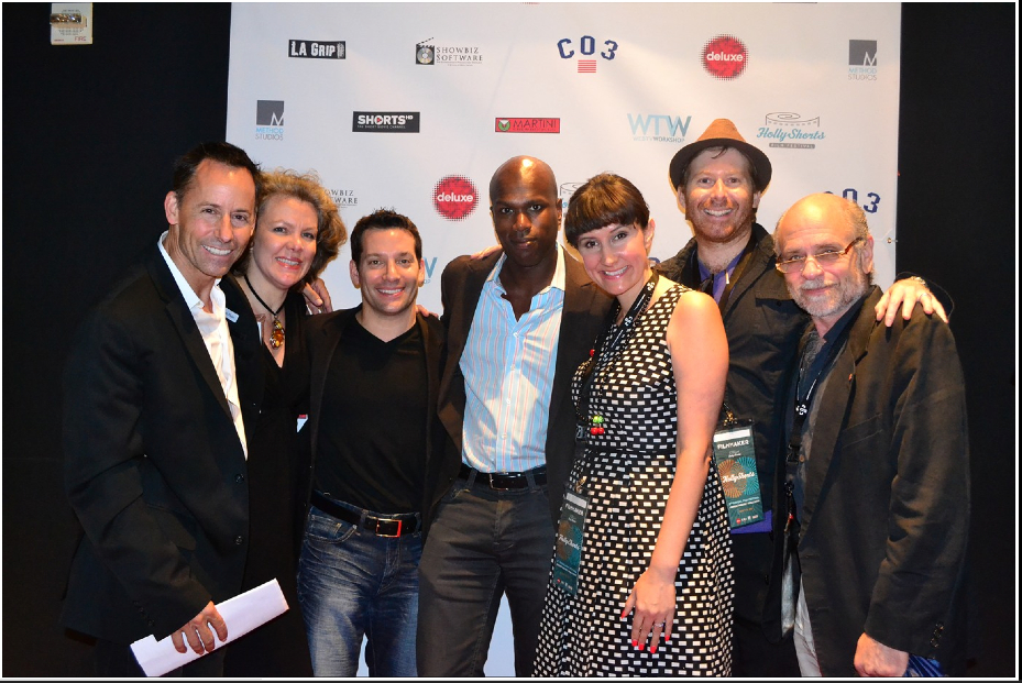 Michael Doven, Tess Taylor, Maury Rogow, Babacar Diene, Bayou Bennett, Daniel Lir , Eric Sherman on the red carpet.