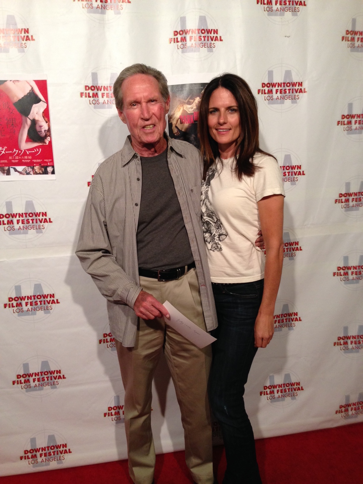 Julia and Peter Looney at Dark Hearts LA Premier.