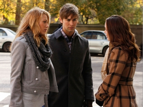 Still of Blake Lively, Leighton Meester and Chace Crawford in Liezuvautoja (2007)