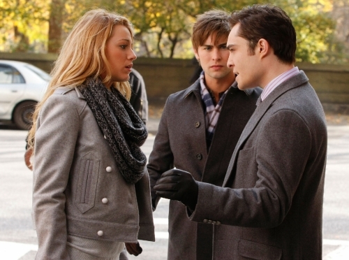 Still of Blake Lively, Chace Crawford and Ed Westwick in Liezuvautoja (2007)