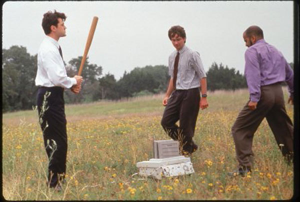 Still of David Herman, Ron Livingston and Ajay Naidu in Office Space (1999)