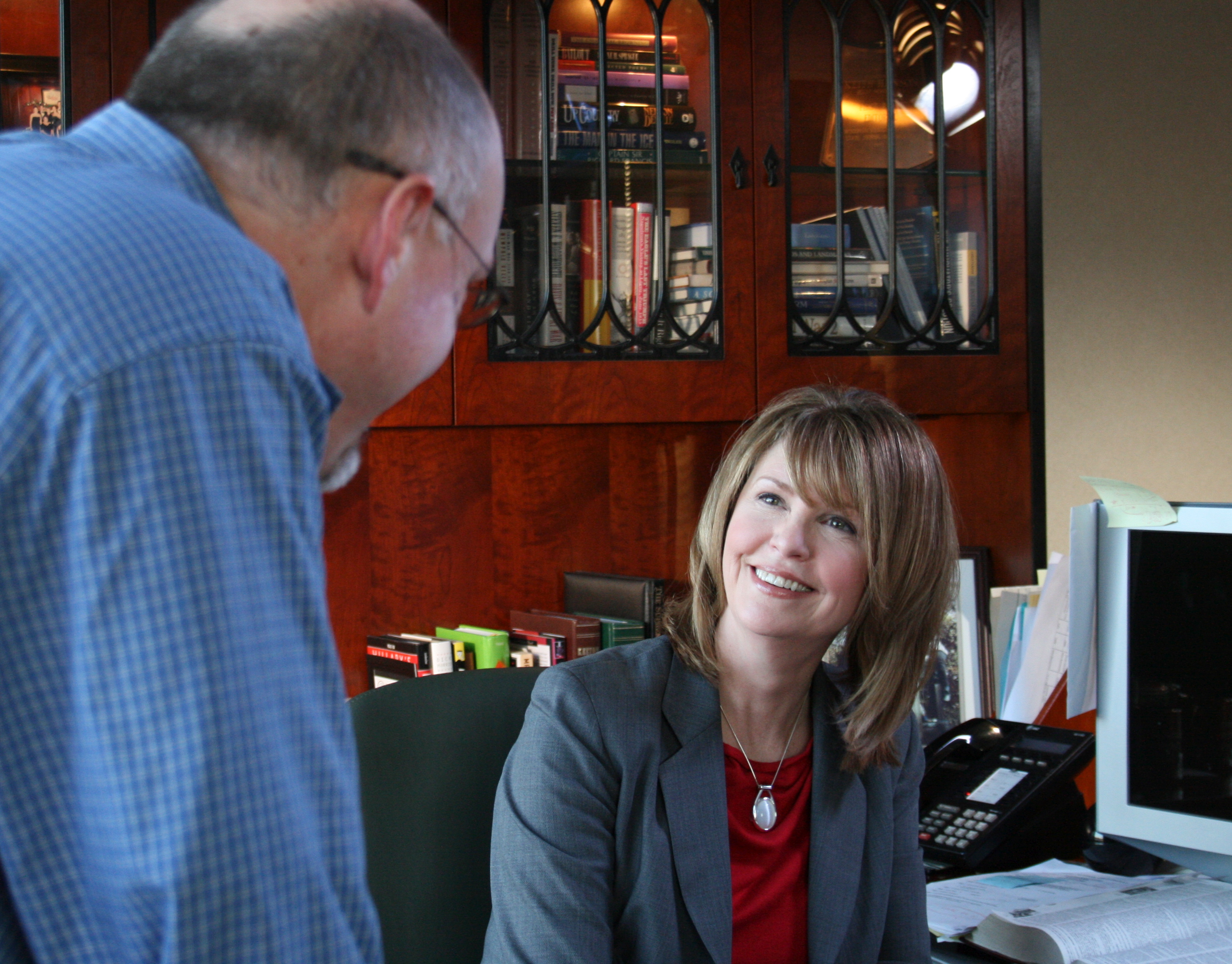 Francine Locke with Director CJ Powers on Family Law set