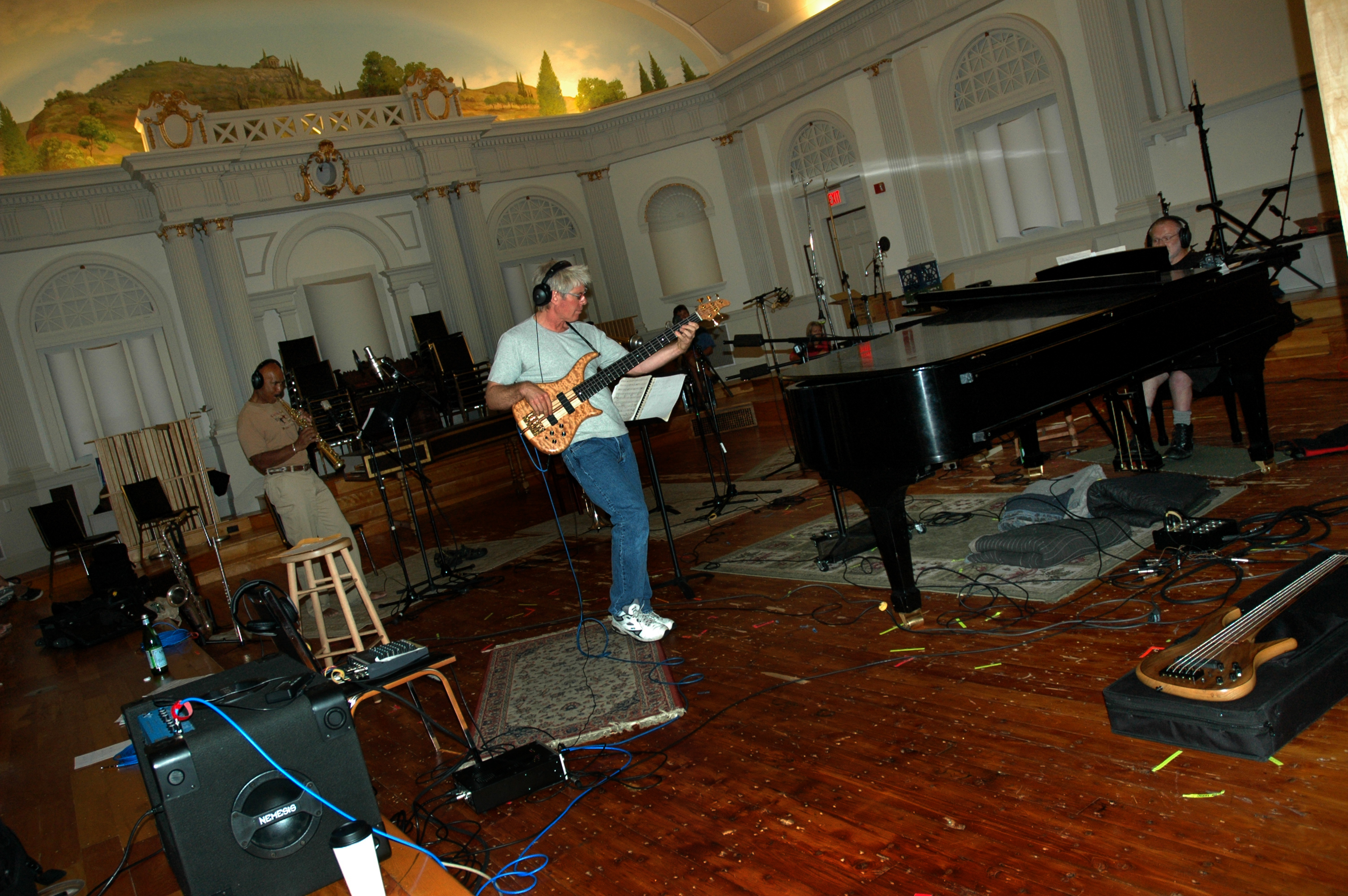 Tommy in recording session, Boston, MA