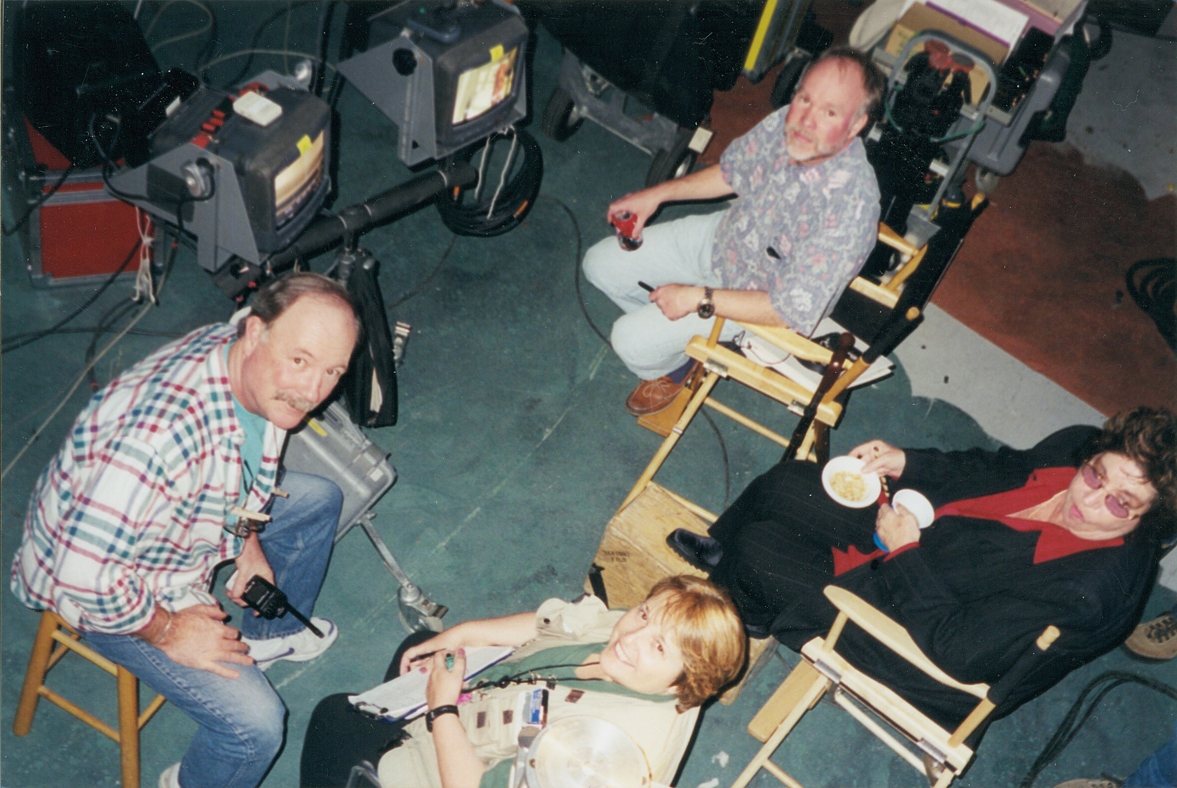 Tom Logan directing on the set of BLOODHOUNDS, INC. at Glendale Studios in Los Angeles.