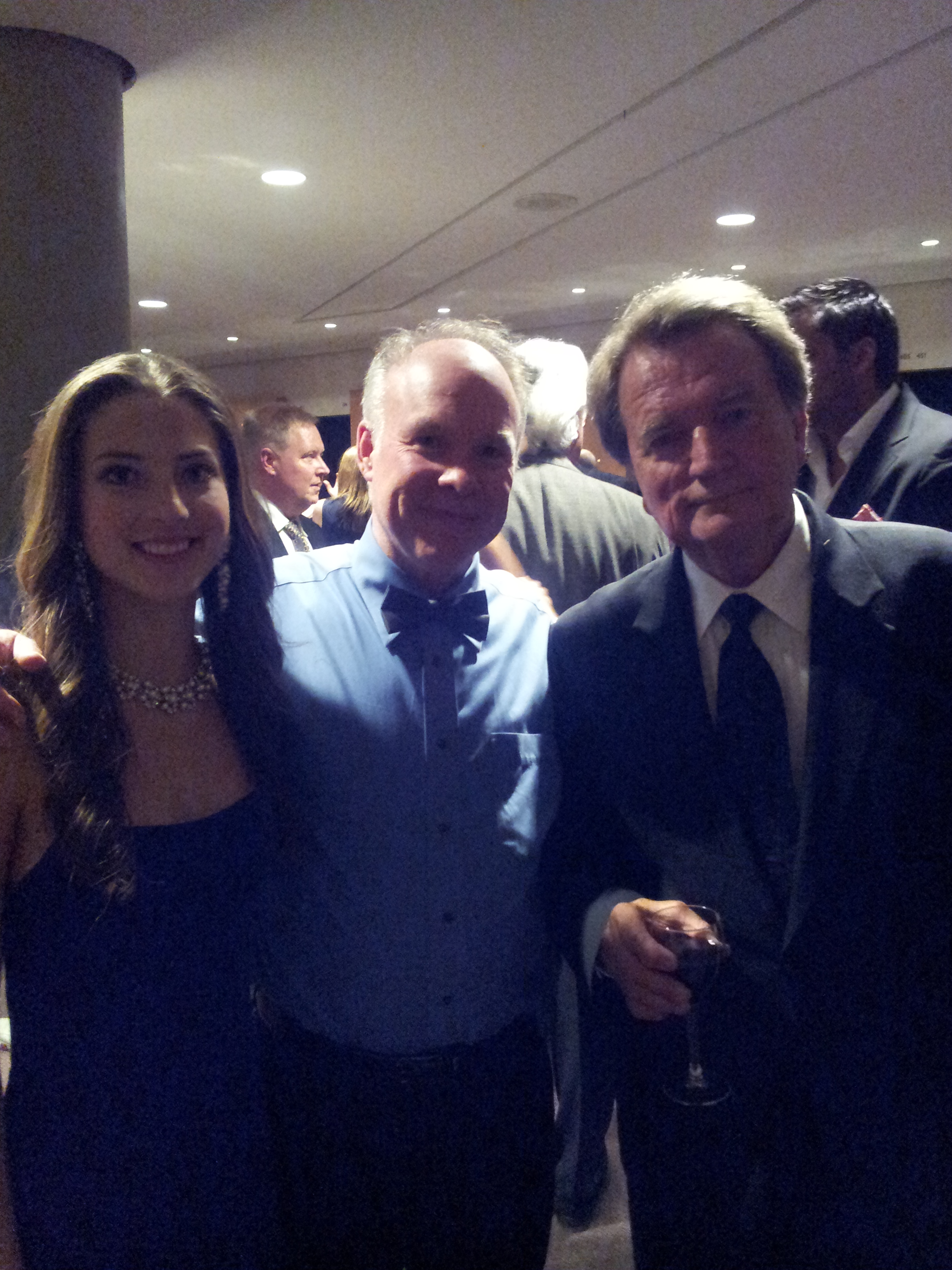 Miss Teen Canada, Tom Logan, and Dave Thomas at the Canadian Film and Television Awards.