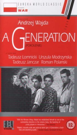 Roman Polanski, Tadeusz Janczar, Tadeusz Lomnicki and Urszula Modrzynska in Pokolenie (1955)