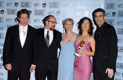 Virginia Madsen, Thomas Haden Church, Paul Giamatti, Michael London and Sandra Oh