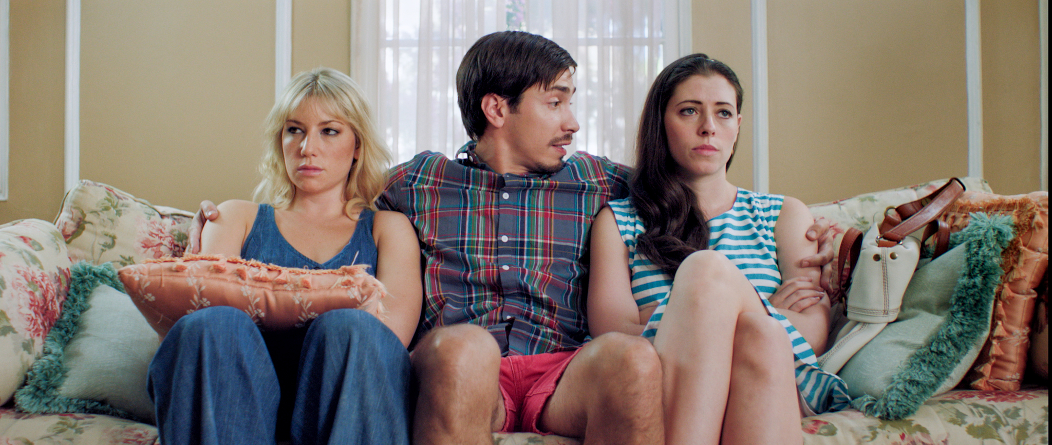 Still of Ari Graynor, Justin Long and Lauren Miller in For a Good Time, Call... (2012)