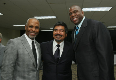 Magic Johnson, George Lopez and James Pickens