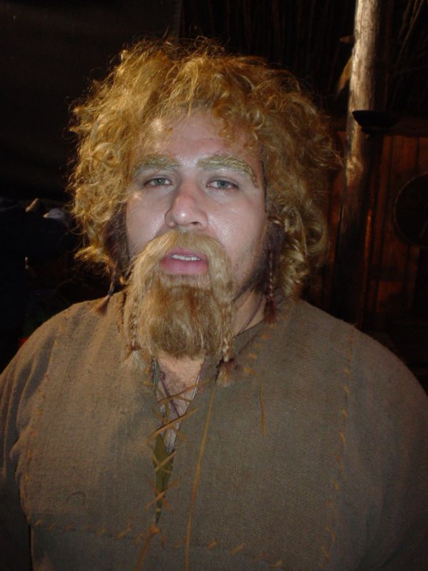 Roberto Lopez on the set of Beowulf & Grendel