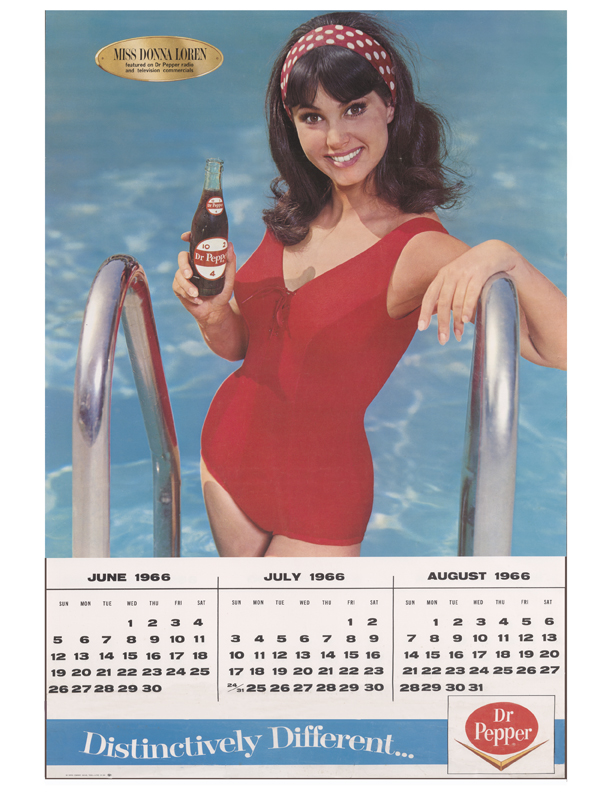 Dr Pepper Calendar 1966