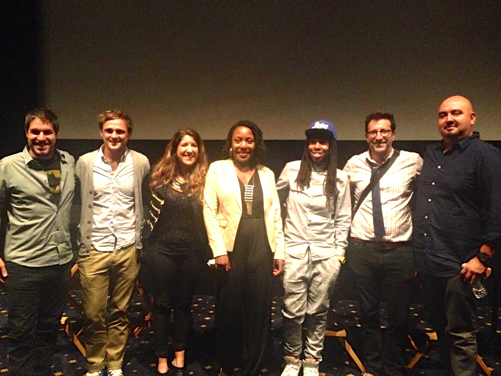 Indiewood panel at Universal Studios, Los Angeles - August 2014 - writer-director Francisco Lorite (L)