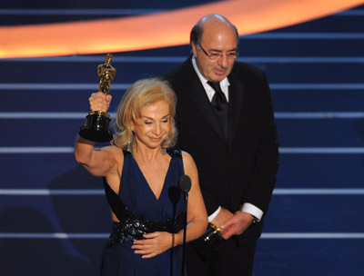 Dante Ferretti and Francesca Lo Schiavo at event of The 80th Annual Academy Awards (2008)