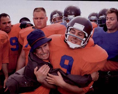 Henry Winkler, Adam Sandler, and Jonathan Loughran in The Waterboy