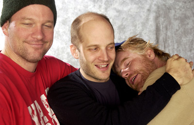 Philip Seymour Hoffman, Gordy Hoffman and Todd Louiso at event of Love Liza (2002)