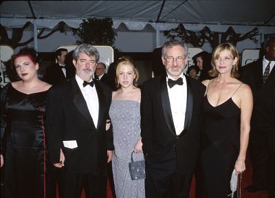 George Lucas, Steven Spielberg and Kate Capshaw