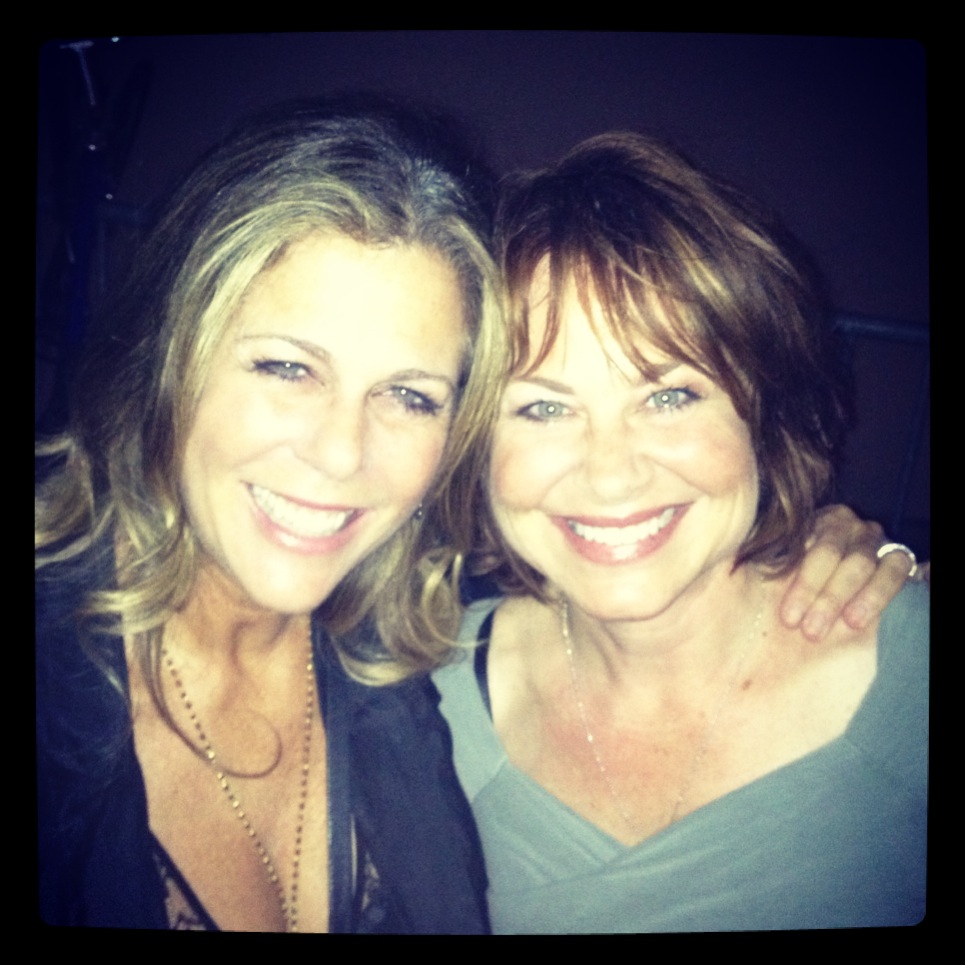 Rita Wilson and Deirdre Lovejoy at the GIRLS wrap party.