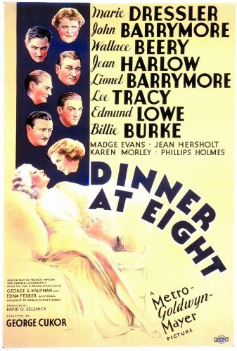 John Barrymore, Lionel Barrymore, Wallace Beery, Billie Burke, Jean Harlow, Marie Dressler, Edmund Lowe and Lee Tracy in Dinner at Eight (1933)