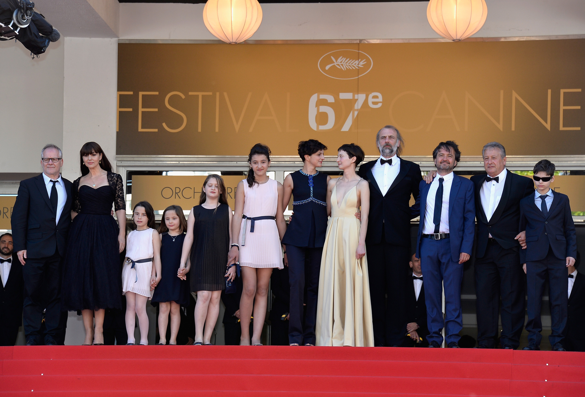 Monica Bellucci, Carlo Cresto-Dina, Sam Louwyck, Thierry Frémaux, Alba Rohrwacher, Alice Rohrwacher, Eva Morrow and Maria Alexandra Lungu at event of Le meraviglie (2014)