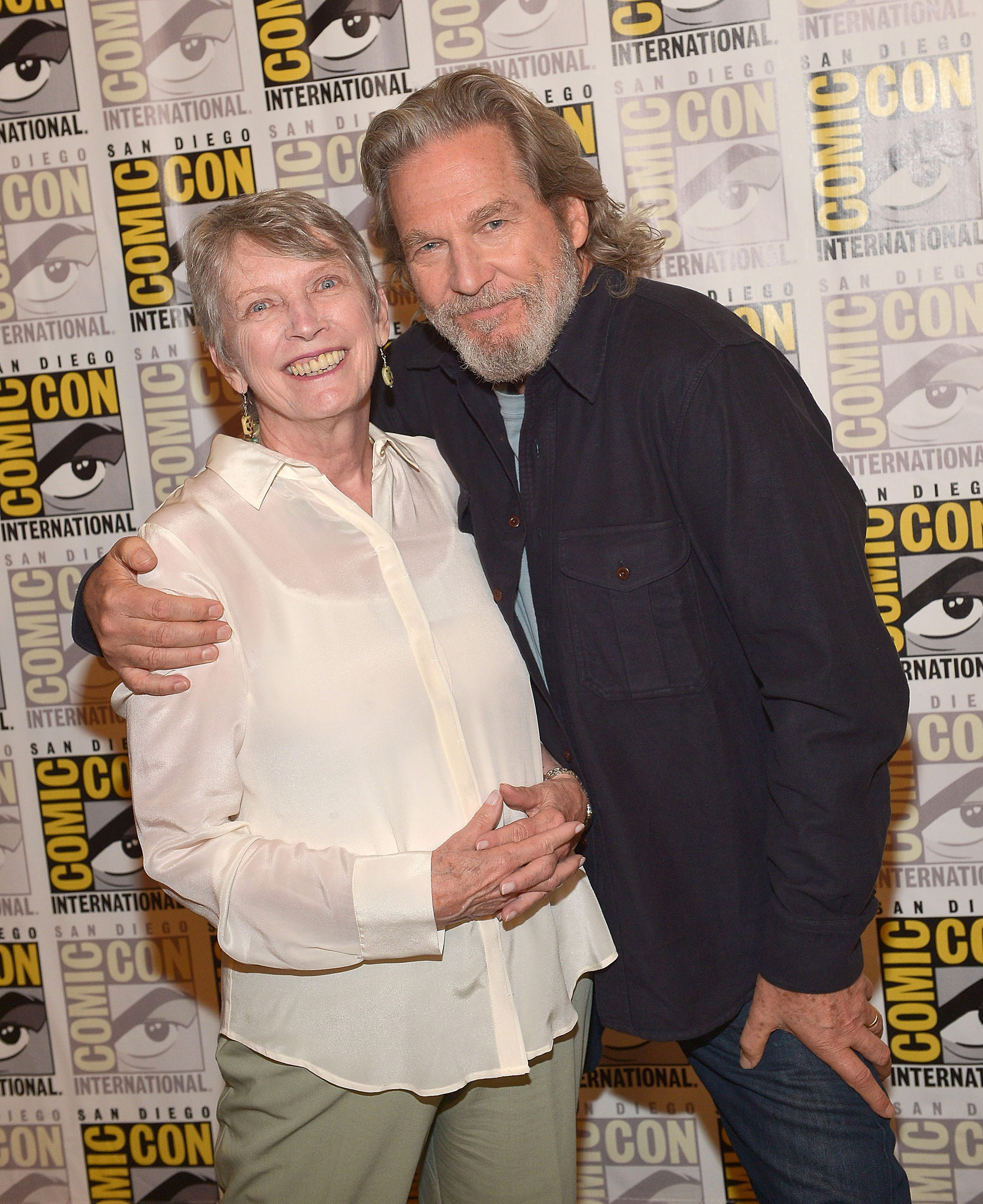 Jeff Bridges and Lois Lowry at event of Siuntejas (2014)