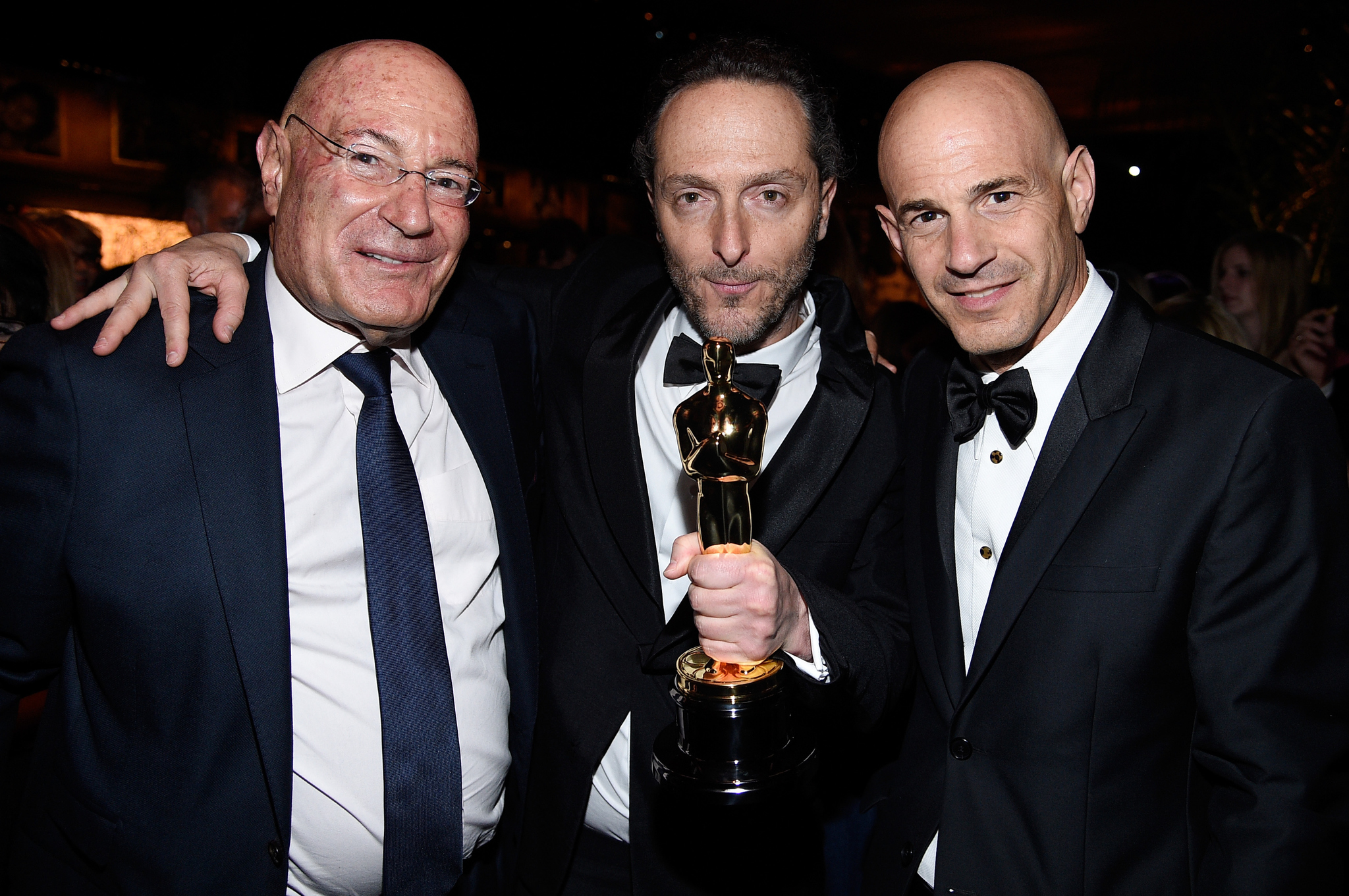 Emmanuel Lubezki, Arnon Milchan and Brad Weston at event of The Oscars (2015)