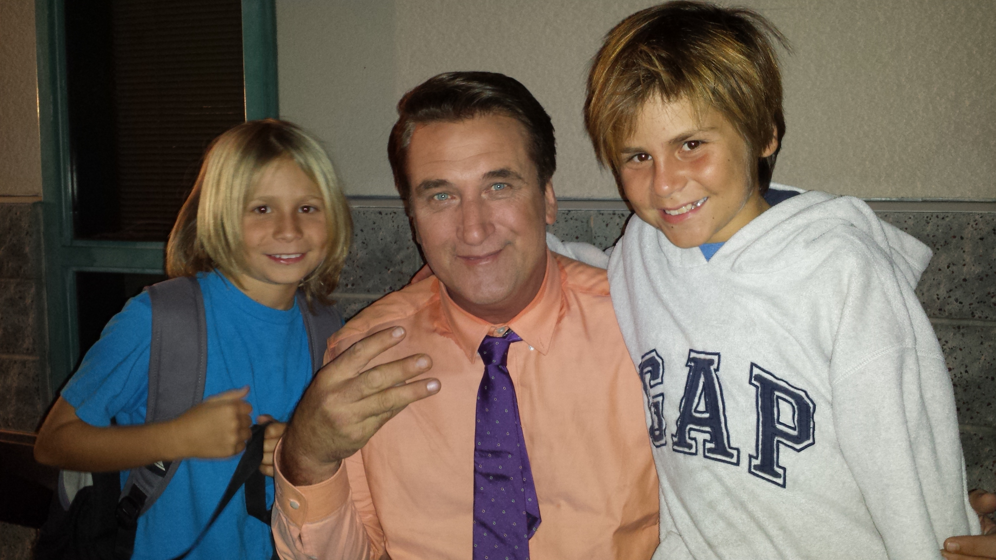 Set of The 420 Movie: Mary and Jane. My sons Orion and Sterling Howard with Daniel Baldwin