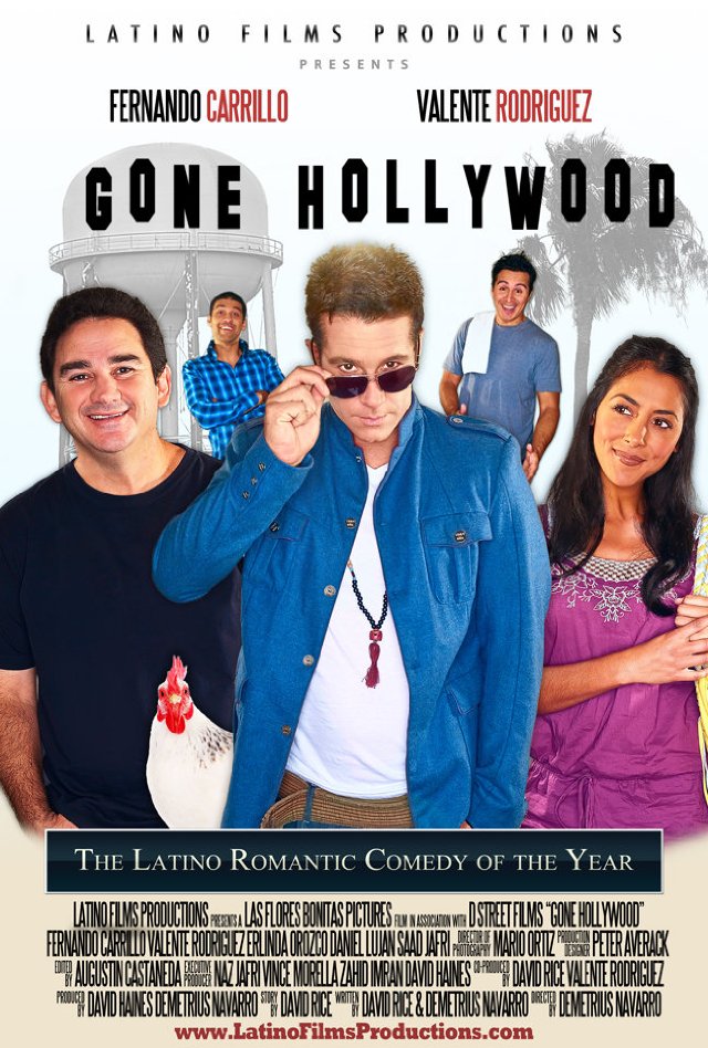 Daniel Luján and cast in poster of D Street Films, Gone Hollywood.