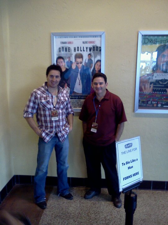 Daniel Luján and Valente Rodriguez at Cine Las Americas Film Festival in Austin, Texas screening of D Street Films, Gone Hollywood.