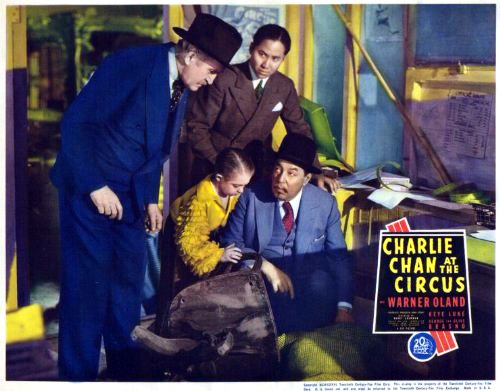 Olive Brasno, Francis Ford, Keye Luke and Warner Oland in Charlie Chan at the Circus (1936)