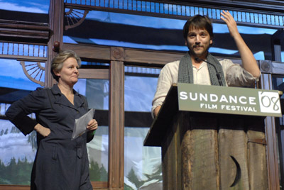 Mary Harron and Diego Luna