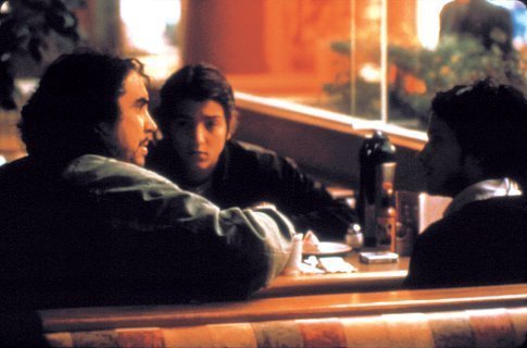 Alfonso Cuarón, Gael García Bernal and Diego Luna in Y tu mamá también (2001)