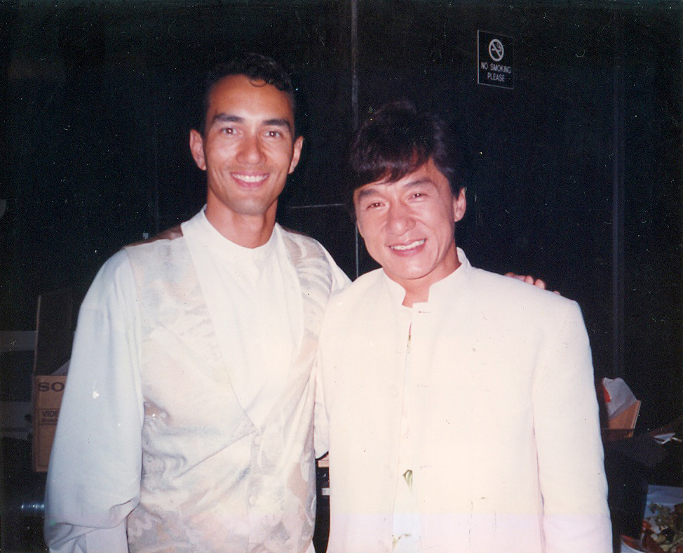 Vincent Lyn & Jackie Chan at the China Grill after party of the Premiere of the US release of 