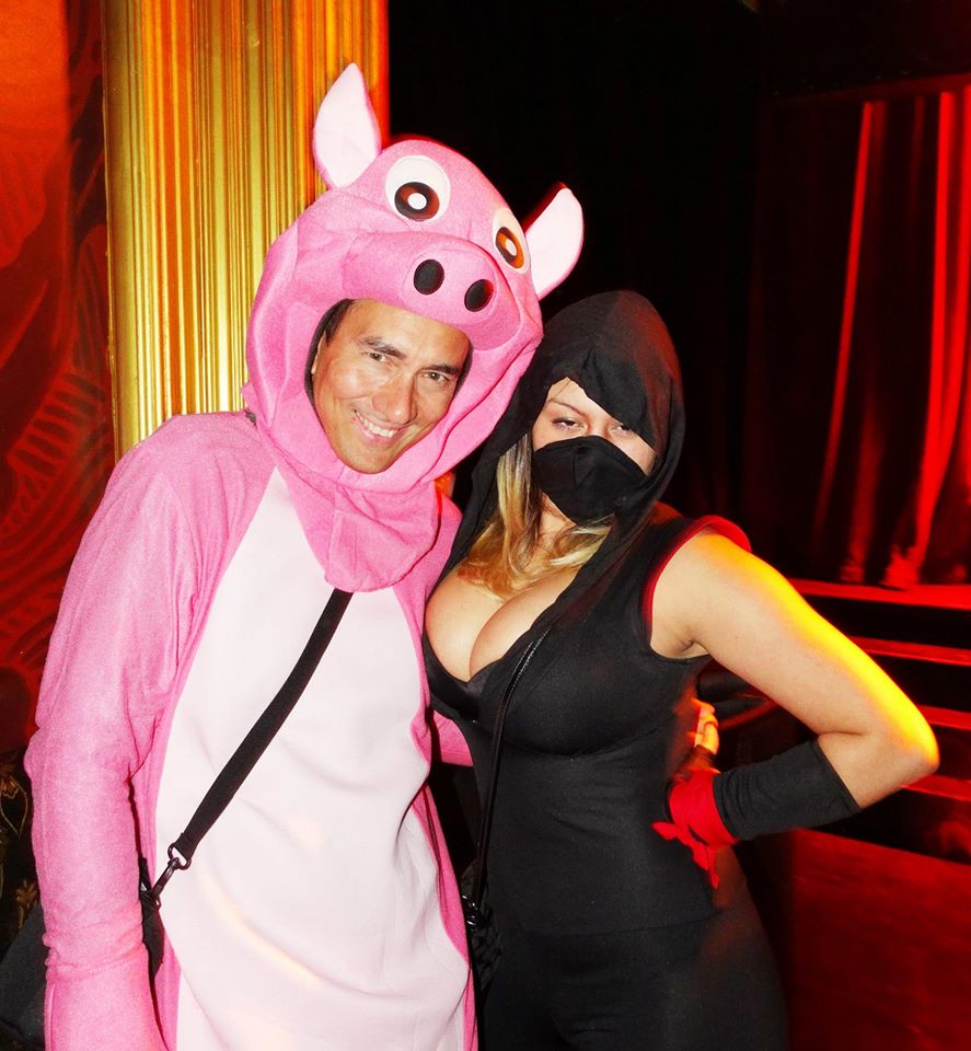 No its not from a movie:-) Here at Webster Hall, NYC for the Halloween Ball Parade Party, 2014