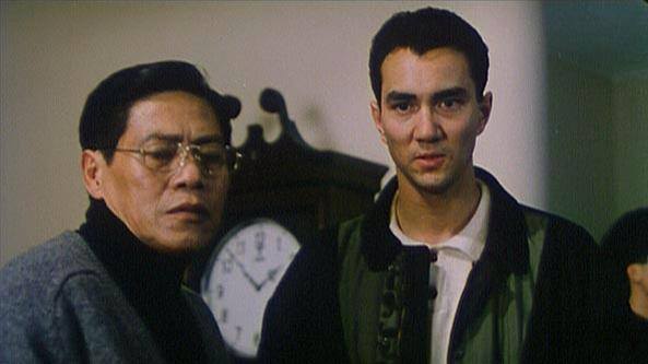 Here with legendary Hong Kong actor Lo Lieh (Five Fingers of Death) on the movie set of 