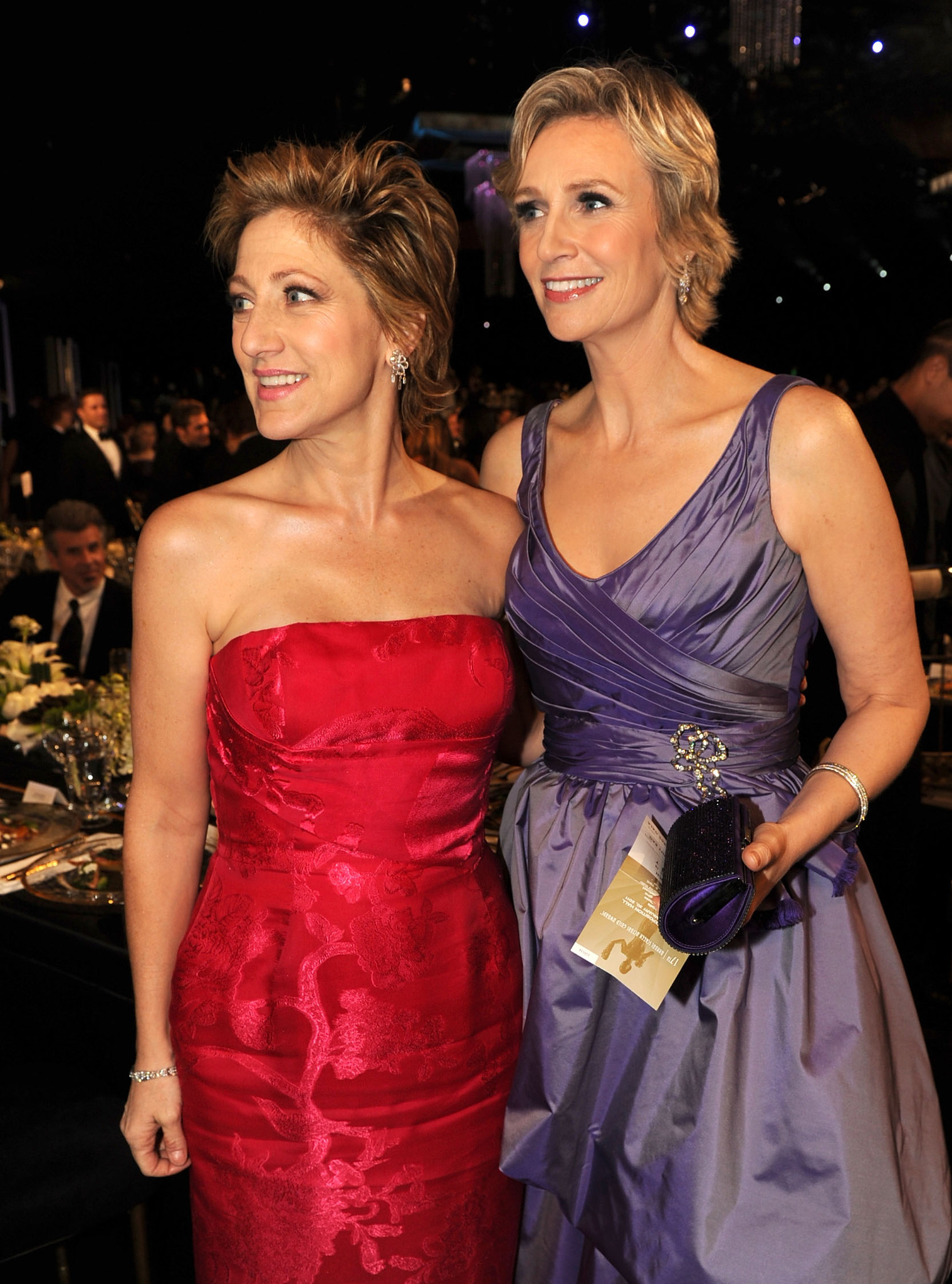 Edie Falco and Jane Lynch